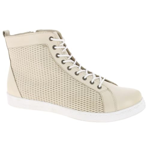 Andrea Conti Damen Schnürer Sneaker, Creme/weiß, 38 EU von Andrea Conti