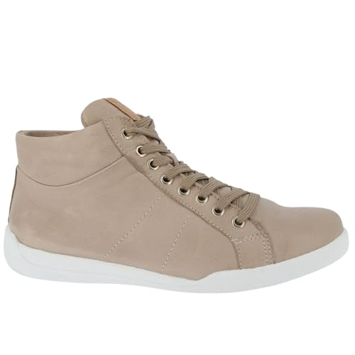 Andrea Conti Damen Schnürer Sneaker, Dark Stone/Brandy, 40 EU von Andrea Conti