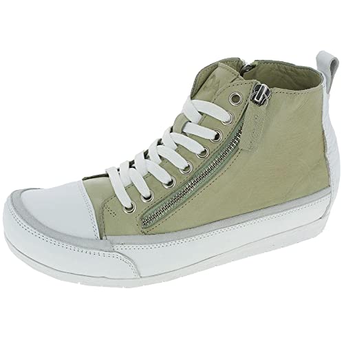 Andrea Conti Damen High Top Sneaker, Khaki/weiß, 36 EU Andrea Conti Damen High Top Sneaker, Khaki/weiß, 36 EU von Andrea Conti