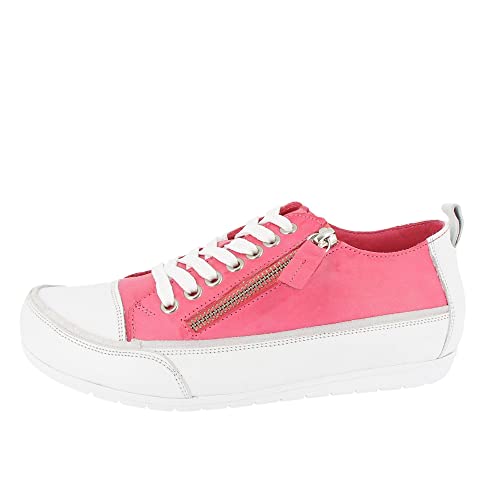 Andrea Conti Damen Schuhe Halbschuh Low Top Sneaker lässig Sommerfarbe 0345911, Größe:40 EU, Farbe:Pink von Andrea Conti