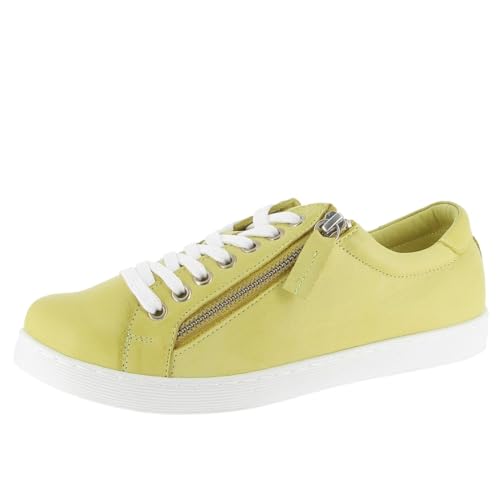 Andrea Conti Damen Sneaker, Limette, 37 EU von Andrea Conti