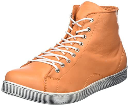 Andrea Conti Damen Schnürer Sneaker, Mandarine, 37 EU von Andrea Conti