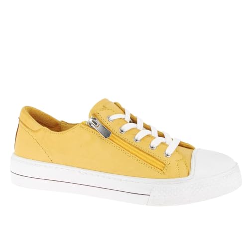 Andrea Conti Damen Sneaker, Ocker, 39 EU von Andrea Conti