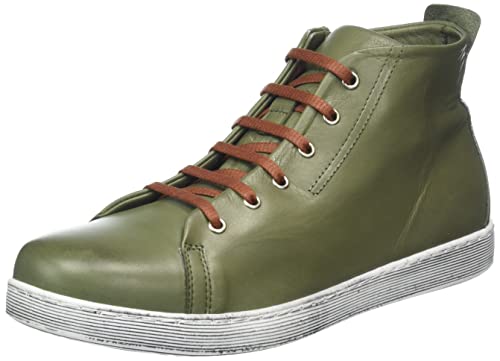 Andrea Conti Damen Sneaker, Oliv, 36 EU von Andrea Conti