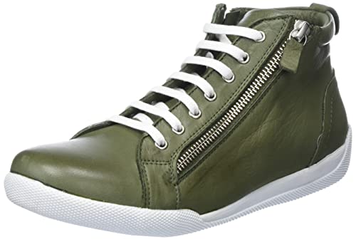 Andrea Conti Damen Sneaker, Oliv, 42 EU von Andrea Conti