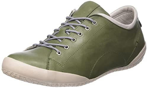 Andrea Conti Damen Sneaker, Oliv/Silbergrau, 39 EU von Andrea Conti