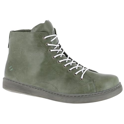 Andrea Conti Damen Schnürer Sneaker, Oliv/grau, 37 EU von Andrea Conti