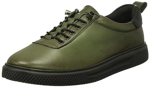 Andrea Conti Damen Sneaker, Oliv/schwarz, 40 EU von Andrea Conti