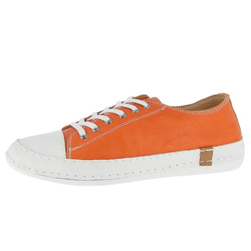 Andrea Conti Damen Sneaker, Papaya, 38 EU von Andrea Conti