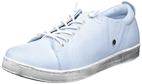 Andrea Conti Damen Sneaker, Pastellblau, 38 EU von Andrea Conti