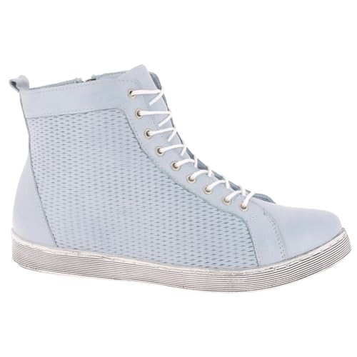 Andrea Conti Damen Schnürer Sneaker, Pastellblau, 41 EU von Andrea Conti