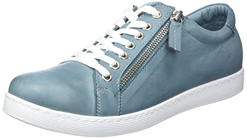 Andrea Conti Damen Sneaker, Petrol, 38 EU von Andrea Conti