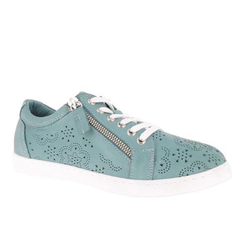 Andrea Conti Damen Sneaker, Petrol, 39 EU von Andrea Conti