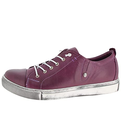 Andrea Conti Damen Sneaker, Pflaume, 42 EU von Andrea Conti