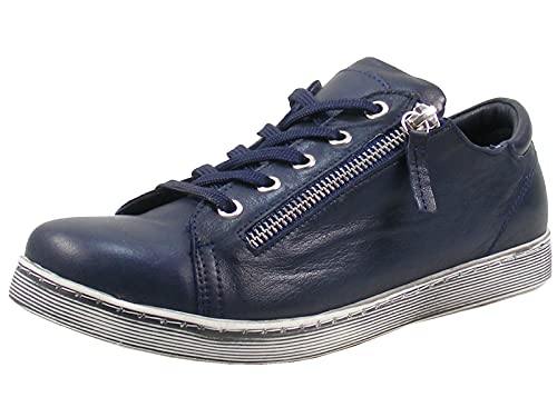 Andrea Conti Damen Sneaker, bleu, 35 EU von Andrea Conti