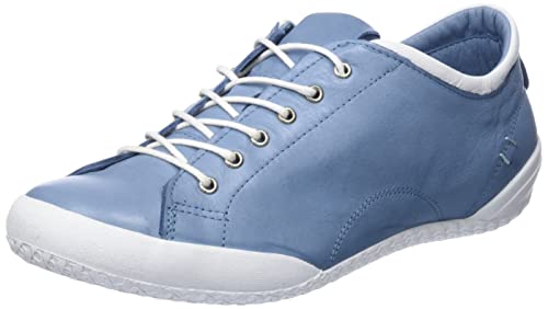 Andrea Conti Damen Sneaker, bleu/Weiss, 36 EU von Andrea Conti