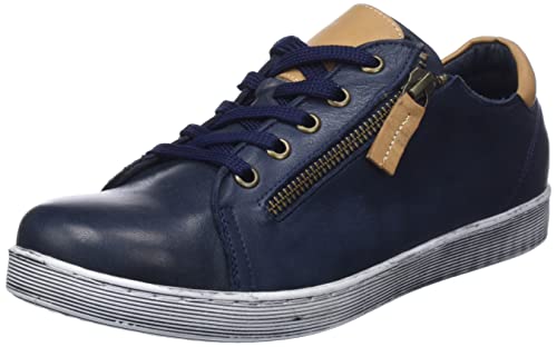 Andrea Conti Damen Sneaker, d.blau/Brandy, 37 EU von Andrea Conti