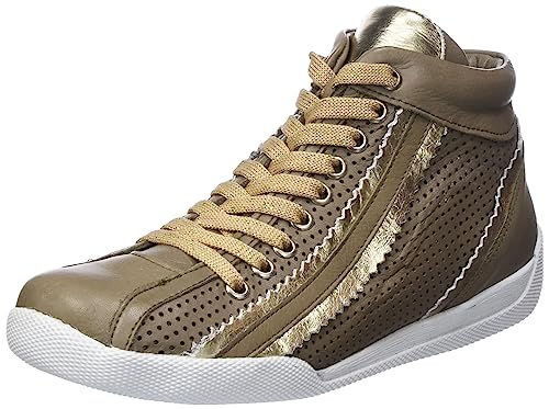 Andrea Conti Damen Sneaker, elm Wood/Gold, 37 EU von Andrea Conti