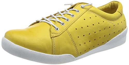 Andrea Conti Damen Sneaker, gelb, 40 EU von Andrea Conti