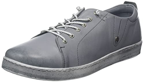 Andrea Conti Damen Sneaker, hell grau, 36 EU von Andrea Conti