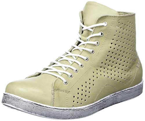 Andrea Conti Damen Sneaker, kaki, 36 EU von Andrea Conti