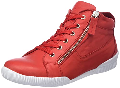 Andrea Conti Damen Sneaker, rot, 38 EU von Andrea Conti