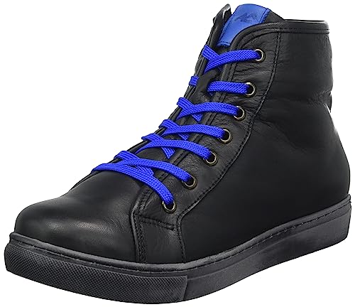 Andrea Conti Damen Sneaker, schwarz/Kobalt, 39 EU von Andrea Conti