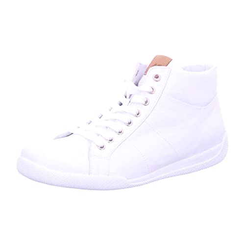 Andrea Conti Damen Schnürer Sneaker, weiß/Brandy, 42 EU von Andrea Conti