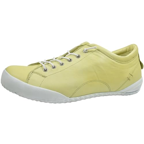 Andrea Conti Damen Sneaker Halbschuh Schnürschuh Leder 0340559, Größe:40 EU, Farbe:Grün von Andrea Conti