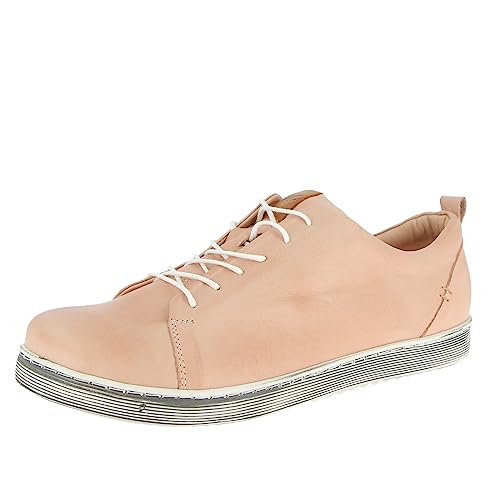 Andrea Conti Damen Sneaker Halbschuh lose Einlagen Leder Schnürung 0349609, Größe:39 EU, Farbe:Rosa von Andrea Conti