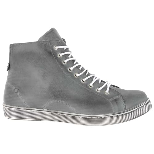Andrea Conti Damen High Top Sneaker Schnürer Leder dynamisch 0341500, Grau,37 EU von Andrea Conti