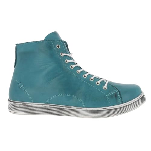 Andrea Conti Damen Sneaker High Top Schnürboots 0341500, Größe:40 EU, Farbe:Grün von Andrea Conti