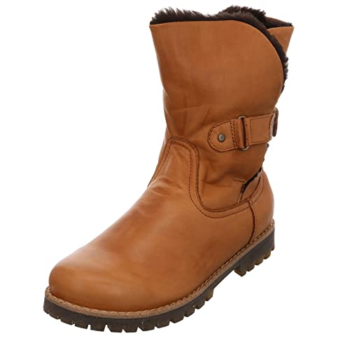 Andrea Conti Damen Stiefel Schuhe Boots Glattleder Elegant Freizeit uni Boots Warm Winter von Andrea Conti