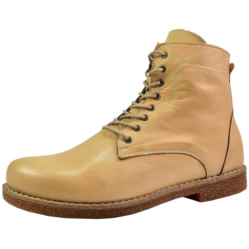 Andrea Conti Damen Stiefelette Boot Reißverschluss Schnürung 0340037, Größe:38 EU, Farbe:Braun von Andrea Conti