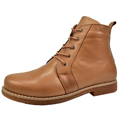 Andrea Conti Damen Stiefelette Boot Reißverschluss abgesetzte Sohle 0348718, Größe:37 EU, Farbe:Braun von Andrea Conti