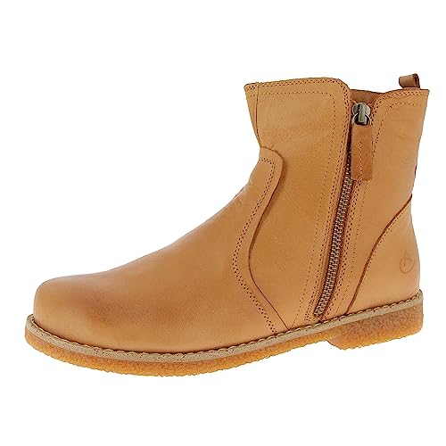 Andrea Conti Damen Stiefelette Boot schicke Nahtführung flach 0344814, Größe:41 EU, Farbe:Braun von Andrea Conti