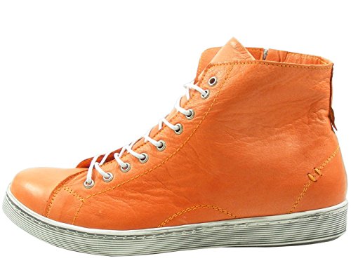 Andrea Conti Schnür-Boots 0341500 High-Top Sneaker Schnürstiefelette, Größe:38 EU, Farbe:Orange von Andrea Conti