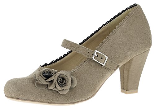 Hirschkogel Damen 3002724 Pumps, Beige (Taupe 066), 42 von Andrea Conti