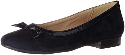 Hirschkogel Damen 3003424 Geschlossene Ballerinas, Blau (dunkelblau) von Andrea Conti