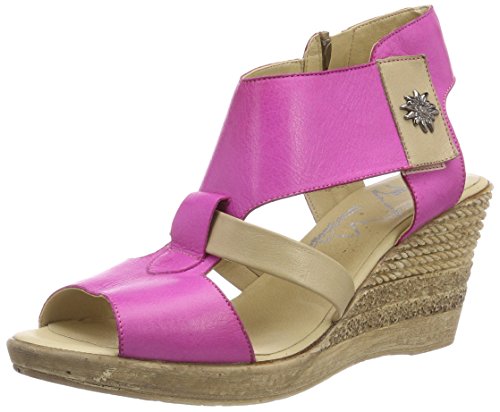 Hirschkogel Damen 3675700 Offene Sandalen, Mehrfarbig (Pink/Taupe), 37 EU von Andrea Conti