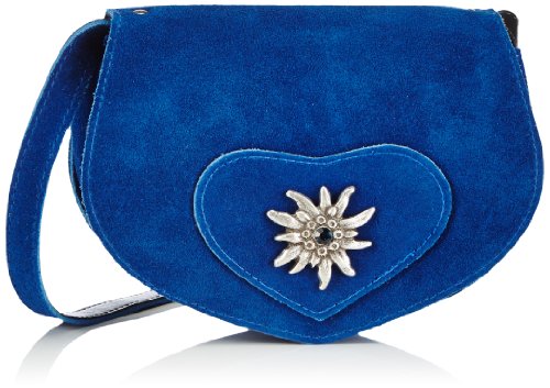 Hirschkogel by Andrea Conti 0217403014 0217403014 Damen Umhängetaschen 17x13x4 cm (B x H x T), Blau (Kobalt 014) von Andrea Conti