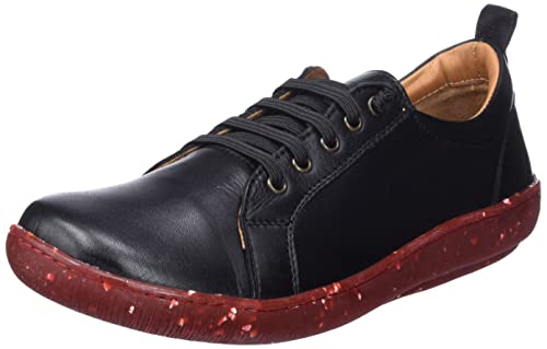 Hoopah by Andrea Conti Damen Sneaker, schwarz/rot, 37 EU von Andrea Conti