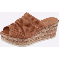 Witt Weiden Damen Pantolette camel von heine