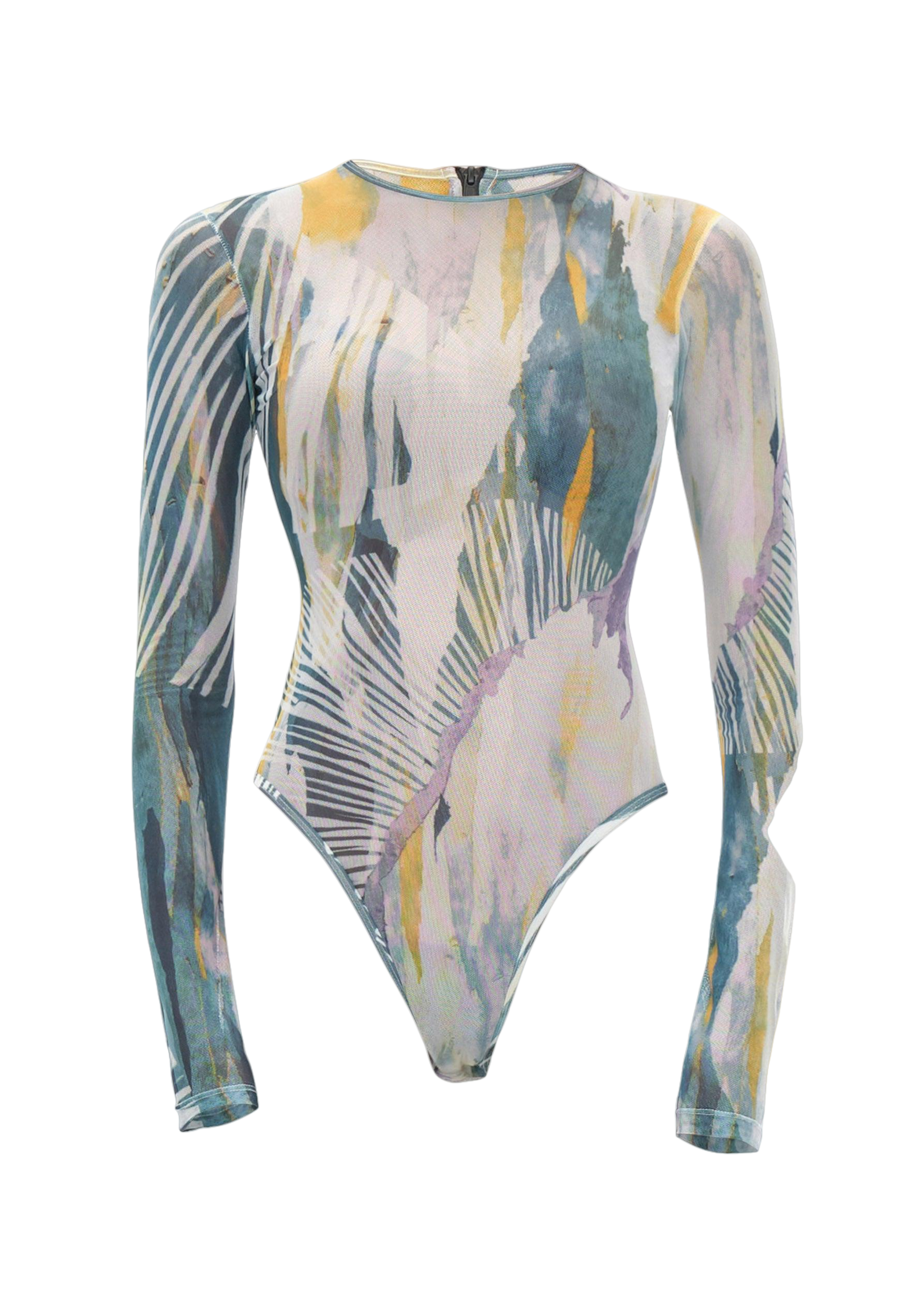 ELLE ABSTRACT BARK MESH BODYSUIT von Andrea Iyamah