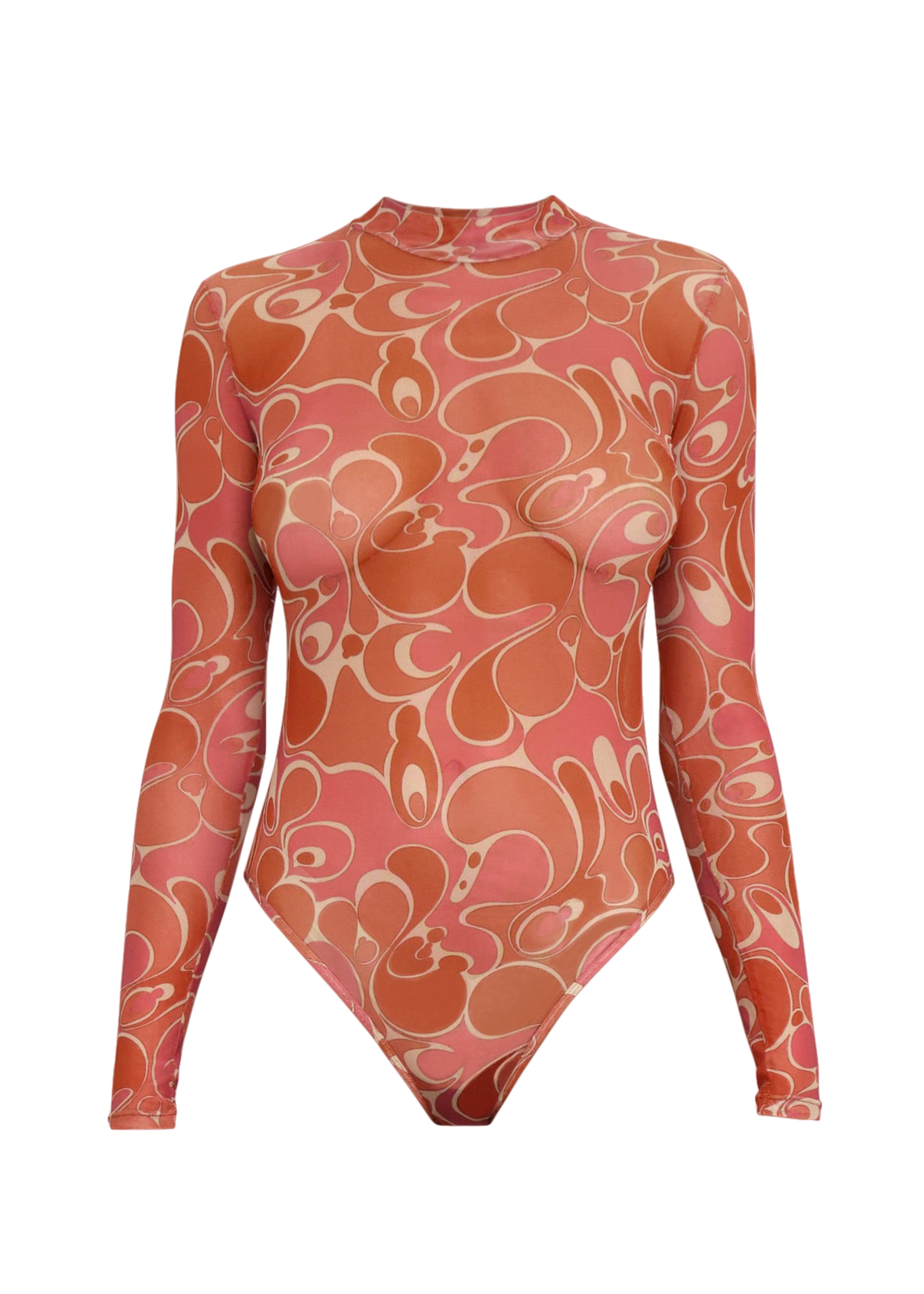 ELLE CARO PRINT BODYSUIT von Andrea Iyamah