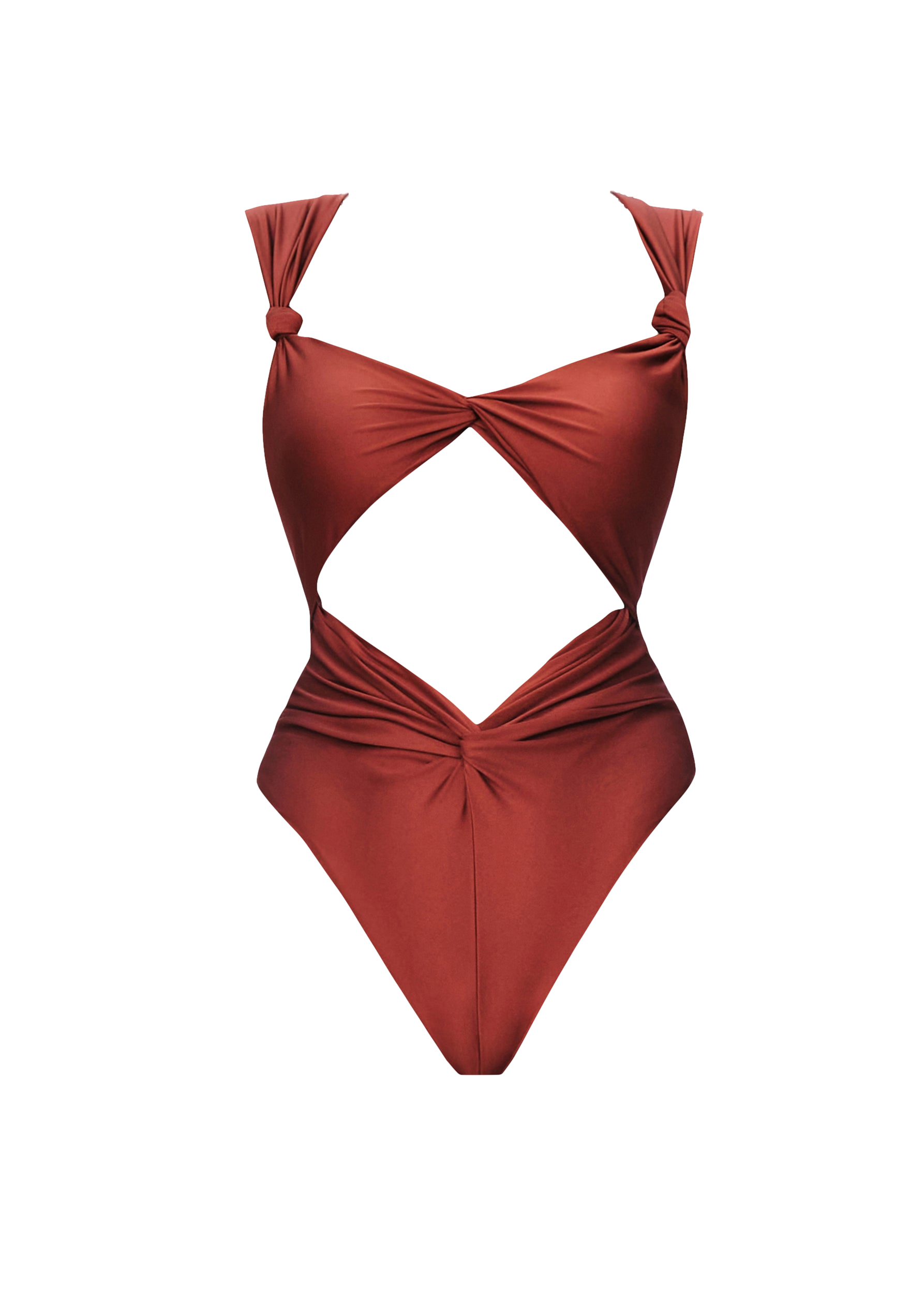 RORA ONE PIECE SWIMSUIT - CHOCOLATE von Andrea Iyamah