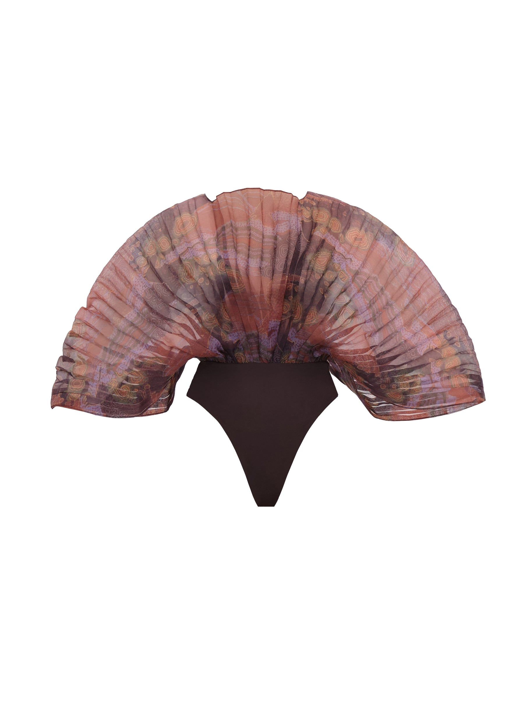 SOMBRA BODYSUIT - KAVA PRINT - L - Andrea Iyamah - Bodysuits SOMBRA BODYSUIT - KAVA PRINT - L - Andrea Iyamah - Bodysuits von Andrea Iyamah