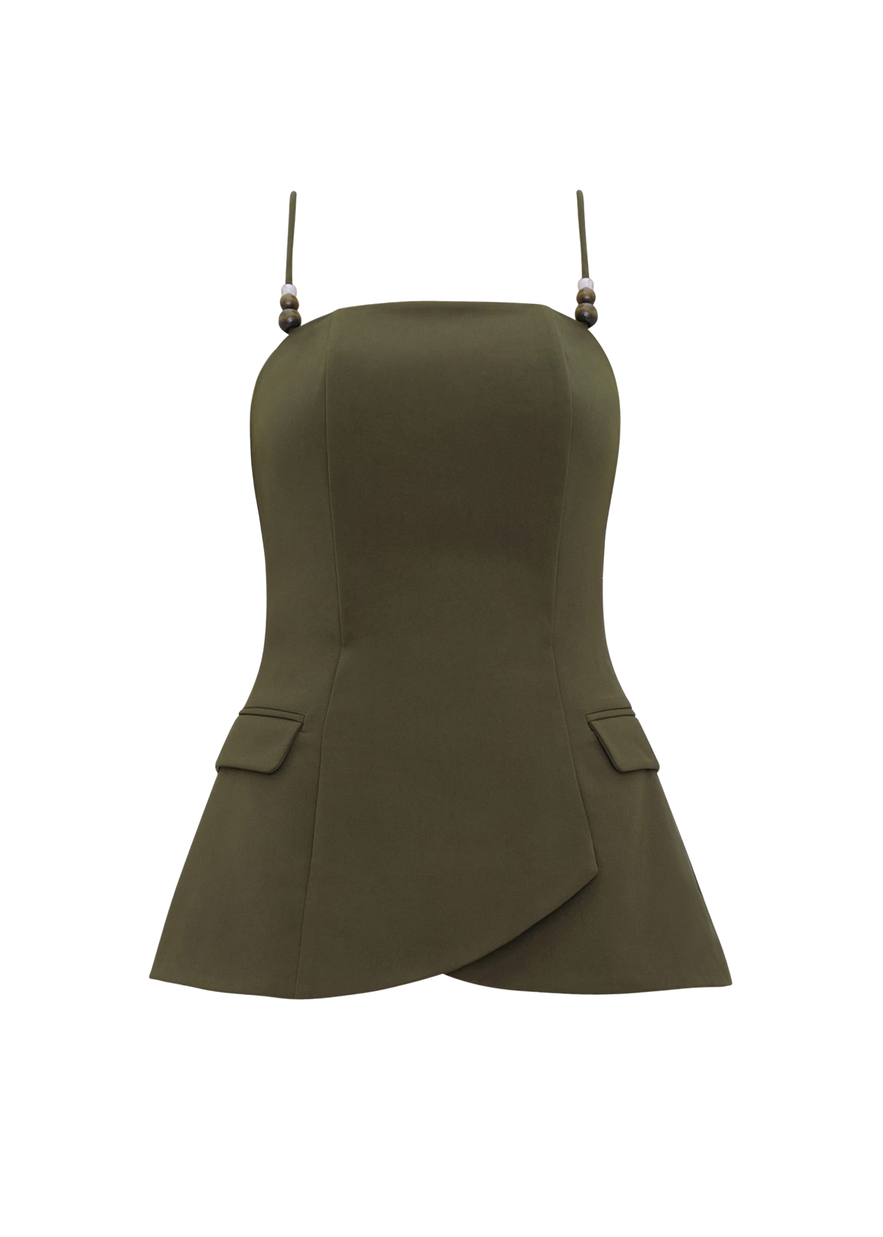VARU TOP - OLIVE - XXL - Andrea Iyamah - Short sleeve tops VARU TOP - OLIVE - XXL - Andrea Iyamah - Short sleeve tops von Andrea Iyamah