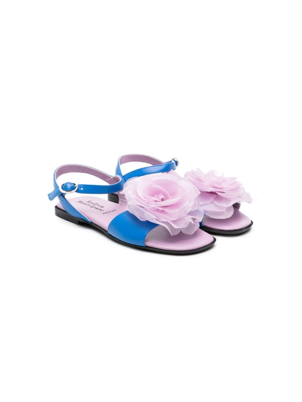 Andrea Montelpare Sandalen mit Blumenapplikation - Violett von Andrea Montelpare