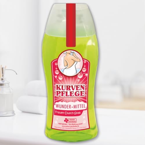 Spaß Duschbad Duschgel Shampoo - Kurvenpflege - Geschenk für Frauen | Geburtstagsgeschenk mit Zahlen zum runden Geburtstag von AV Andrea Verlag